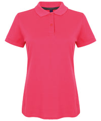 Women's micro-fine piqué polo shirt