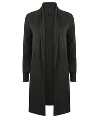 Women's longline open cardigan