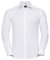 Long sleeve herringbone shirt