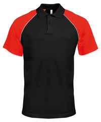 Polo baseball contrast polo shirt