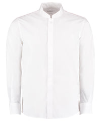 Mandarin collar shirt long-sleeved (tailored fit)