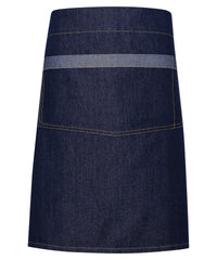 Domain contrast denim waist apron