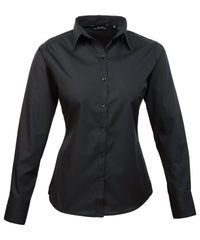 Women's poplin long sleeve blouse