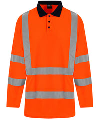 High visibility long sleeve polo