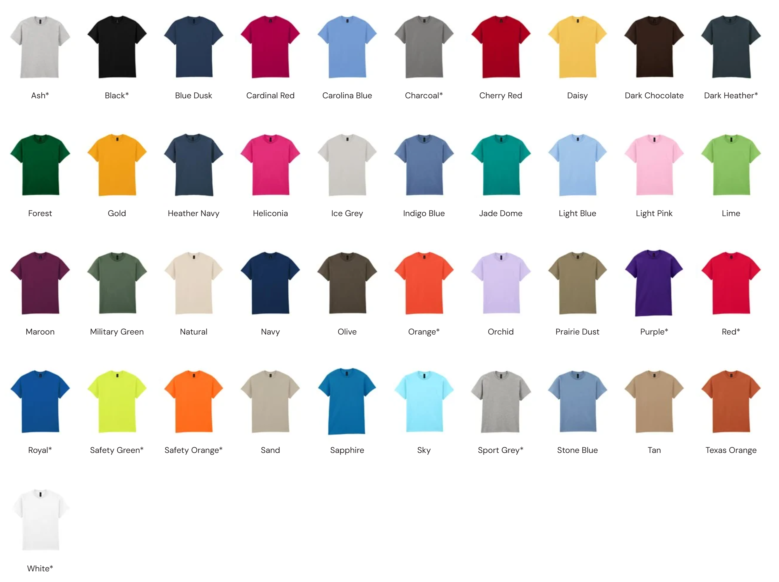 Color Chart