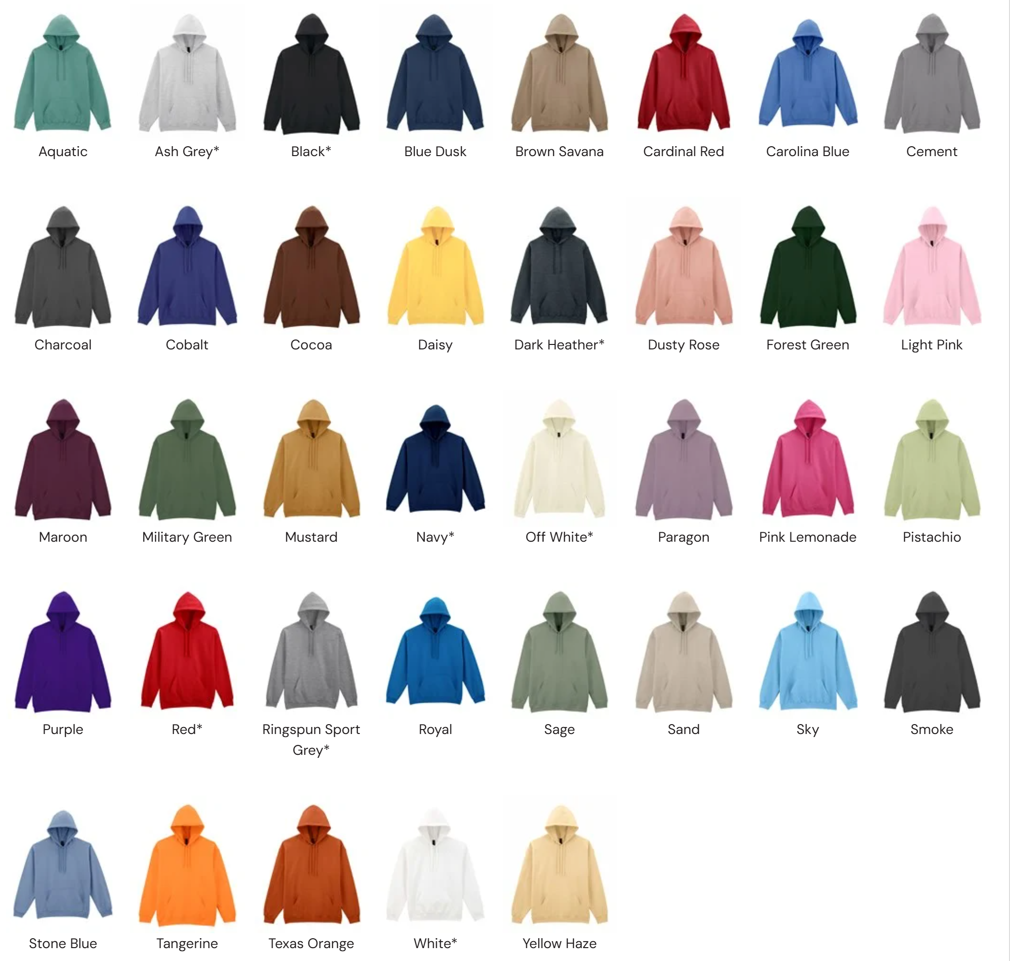 Color Chart