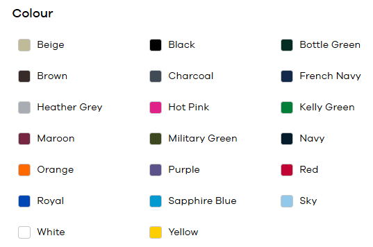 Color Chart