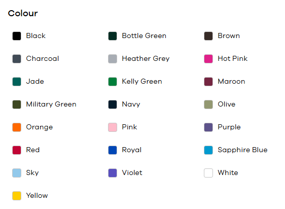 Color Chart
