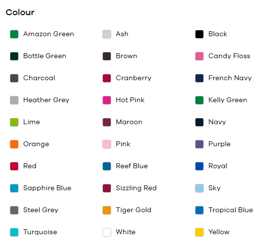 Color Chart