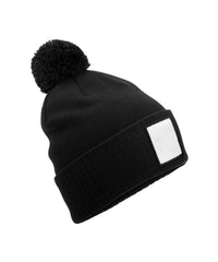 Appliqué patch beanie