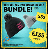 Beechfield Original Pom Pom Beanie Bundle - 32x