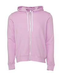 Unisex polycotton fleece full-zip hoodie