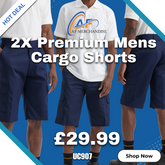 Deal 4 - 2X Premium Mens Cargo Shorts