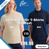 Deal 12 - 16 Polos &/Or T-Shirts