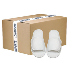 Sublimation Hotel Slippers – White with Velcro Strap