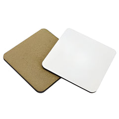 Sublimation MDF Coaster - Square - 9.5cm - Cork Base
