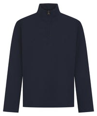 Premium piqué 1/4-zip top