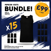 Personalised Fruit of the Loom Vest Bundle