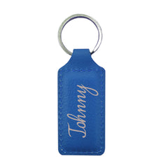 Engravables - PU LEATHER - Keyring - RECTANGLE - 2.6cm x 6cm