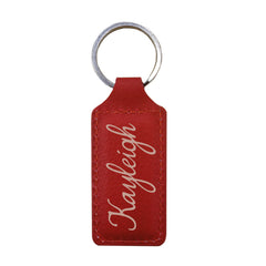 Engravables - PU LEATHER - Keyring - RECTANGLE - 2.6cm x 6cm