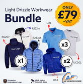 6-Piece Light Drizzle Workwear Bundle - Essential Weatherproof Kit