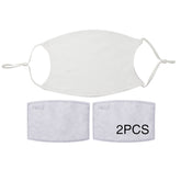 Face Coverings - 10 x WHITE Straps - ADULT Size with 2 x PM2.5 Filters