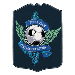 Sublimation Metal Football Club Shield - White Aluminium - (Pack of 5)