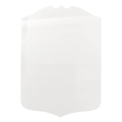 Sublimation Metal Football Club Shield - White Aluminium - (Pack of 5)