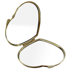 Compact Mirror - Deluxe Classic Gold - Heart