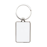 10 x Sublimation Metal Keyrings - Curved Rectangle