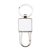 10 x Sublimation Metal Keyrings - Dangle Clip