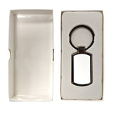 10 x GUNMETAL Sublimation Metal Keyrings - Oblong