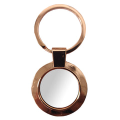 Keyring - 10 x ROSE GOLD Sublimation Metal Keyring - ROUND