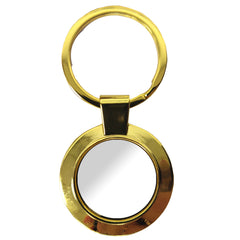 Keyring - GOLD Sublimation Metal Keyring - ROUND