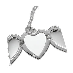 Sublimation Heart Angel Wings Necklace