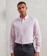 Cotton-rich Oxford stripes shirt