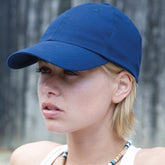 Low-profile heavy brushed cotton cap