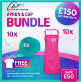 Apron & Cap Bundle - Custom Logo Hospitality Workwear