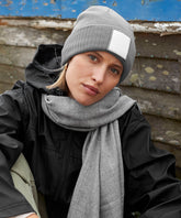 Appliqué patch beanie