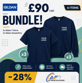 Gildan Heavy Cotton T-Shirt & Sweatshirt Bundle