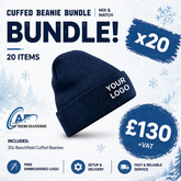 20x Beechfield Original Cuffed Beanie Bundle - BC045