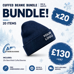 20x Beechfield Original Cuffed Beanie Bundle - BC045