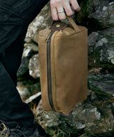 Heritage waxed canvas wash bag