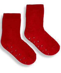 The kids Ribbon luxury Eskimo-style fleece socks