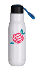 Personalised Custom FlexiCap Water Bottle Stainless Steel 500ML Blue Rope Lid