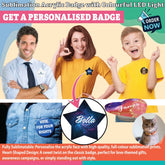 Personalised Custom Sublimation Lanyard Plastic ID Badge Holder Work & Events