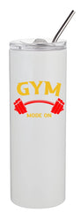 Personalised Custom Water Bottle Slim Stainless Steel Metal Straw Travel Tumbler