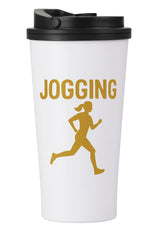 Personalised Custom Printed White Mug Stainless Steel School Gym Travel Tumbler
