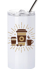 Personalised Custom Water Bottle Slim Stainless Steel School Gym Travel Tumbler
