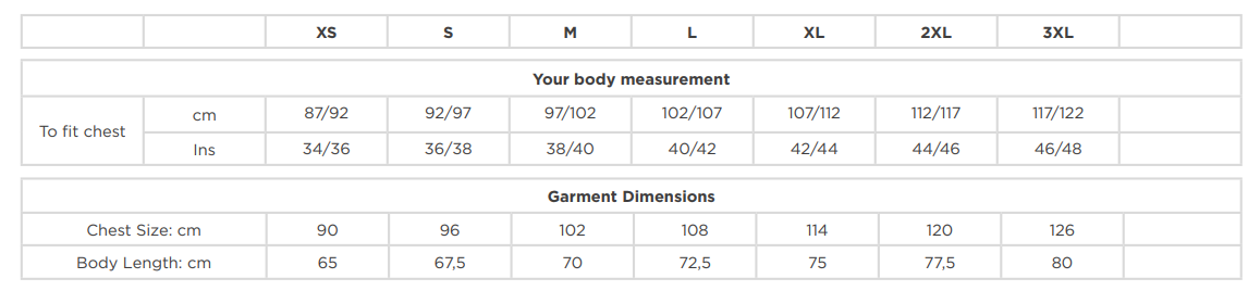 Size Guide